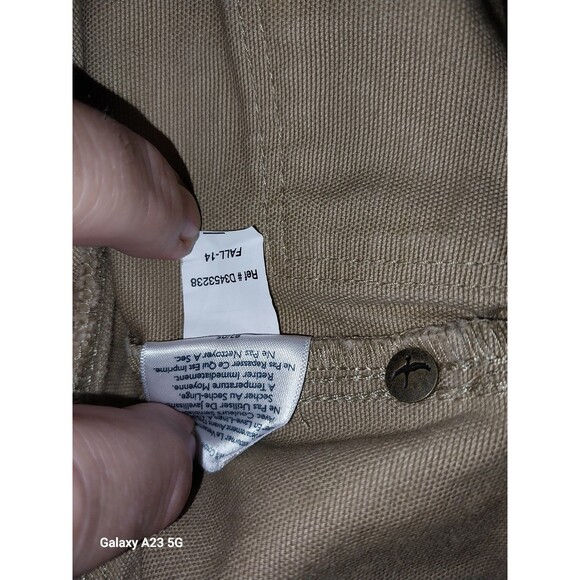 Eddie Bauer Tan Relaxed Fit Canvas Pants 34x30 - Picture 9 of 9